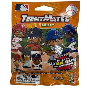 TeenyMates Series 7 MLB Baseball Blind Bag 2 Figures 2 Puzzles 2 Profiles NEW